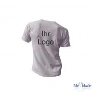 Bedrucktes T-Shirt schrift logo ruecken