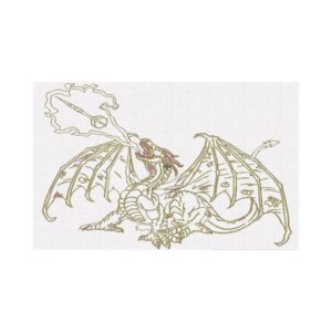 Polo-Shirt Bestickter Drache