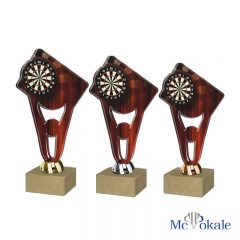 3er Serie 2D Dart Acryl Trophäe Rustikal