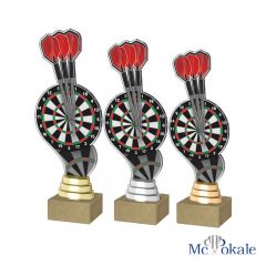 3er Serie 2D Dart Acryl Trophäe