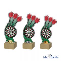 3er Serie 3D Dartpfeile Trophäe Acryl
