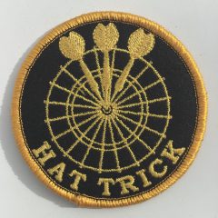 Aufnäher/Patch „Hat Trick“ in der Farbe Gelb