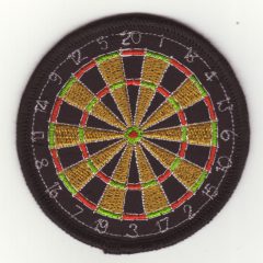 Aufnäher/Patch Dartscheibe Steel auf Stoff