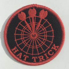 Aufnäher/Patch „Hat Trick“ in der Farbe Rot