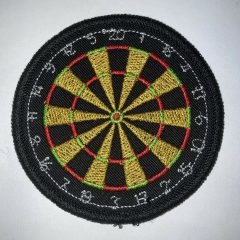 Aufnäher/Patch Dartscheibe Steel auf Stoff