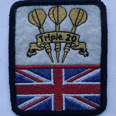 Aufnäher/Patch „Darts Triple 20“ England